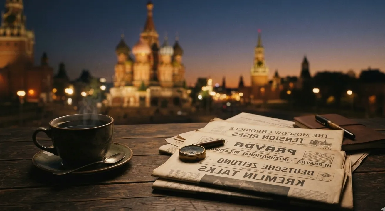 Newspaper and coffee travel journalism