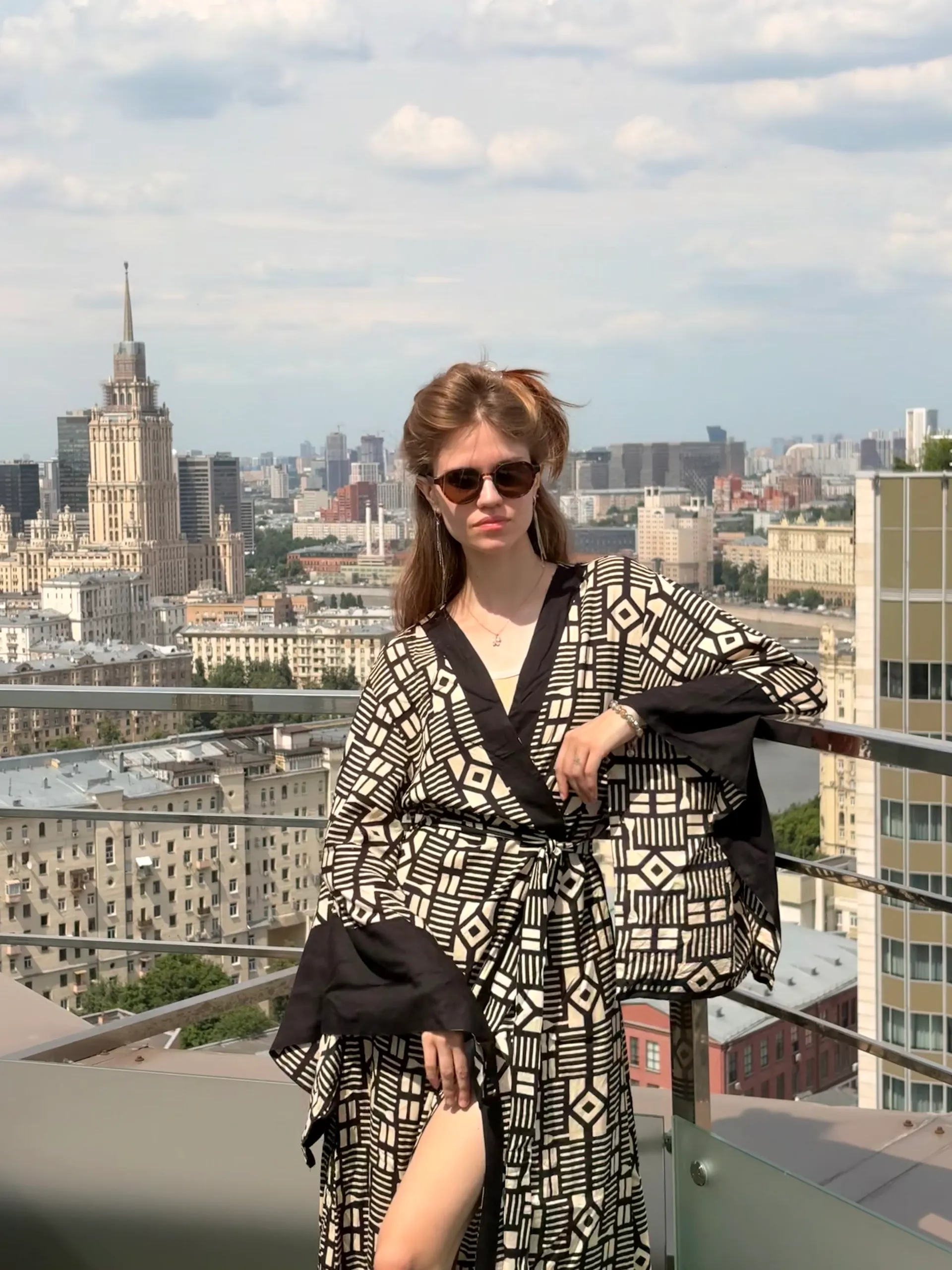 Rooftop skyline view